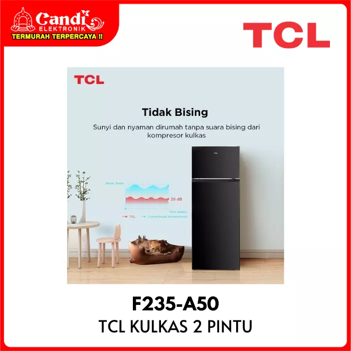 KULKAS 2 PINTU TCL